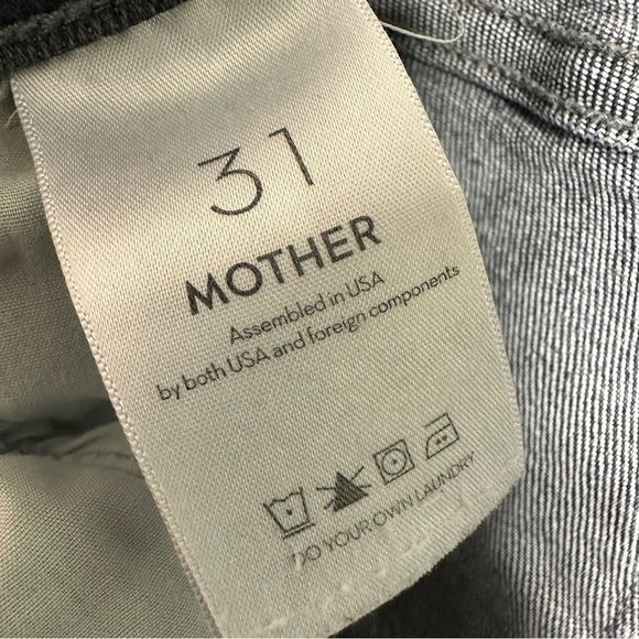 MOTHER High Waisted Rider Skimp Jeans in Bars & Phrases Size 31 - Picture 10 of 11